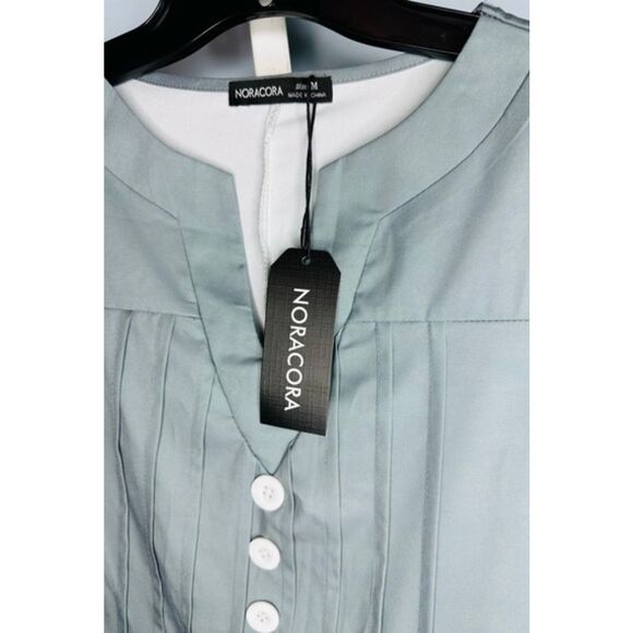 Noracora New With Tags Women's Gray Floral Maxi Dress Size M - Picture 4 of 6